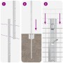 Valla de Alambre Soldado con 22 Postes en U Plateados 1x25 m de Acero by , fence posts - Ref: Foro24-3336361, Price: 109,58 €...