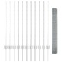 Juego de Cerca de Jardín Juego de 2 Acero Galvanizado 25 m de largo by , fence posts - Ref: Foro24-3336362, Price: 103,20 €, ...