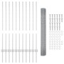 Juego de Cerca de Jardín Juego de 2 Acero Galvanizado 25 m de largo by , fence posts - Ref: Foro24-3336362, Price: 103,20 €, ...