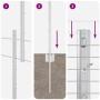 Juego de Cerca de Jardín Juego de 2 Acero Galvanizado 25 m de largo by , fence posts - Ref: Foro24-3336362, Price: 103,20 €, ...