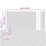 Juego de Cerca de Jardín Juego de 2 Acero Galvanizado 25 m de largo by , fence posts - Ref: Foro24-3336362, Price: 103,20 €, ...