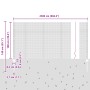 Cerca de Malla Soldada Set de 2 Gris Acero 25 x 1 m Resistente by , fence posts - Ref: Foro24-3336600, Price: 103,21 €, Disco...