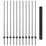Valla de Alambre Soldado con 22 Postes en Gris 1.4x25 m de Acero by , fence posts - Ref: Foro24-3336607, Price: 133,44 €, Dis...