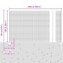 Valla de Alambre Soldado con 22 Postes en Gris 1.4x25 m de Acero by , fence posts - Ref: Foro24-3336607, Price: 133,44 €, Dis...