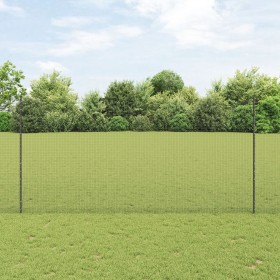 Juego de Cercas Set de 2 Gris Metal 25 x 1.5 m Duradero by , fence posts - Ref: Foro24-3336611, Price: 150,81 €, Discount: %
