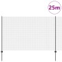 Cerca de Alambre Soldado con 22 Postes en U Gris 1.6x25 m de Acero by , fence posts - Ref: Foro24-3336613, Price: 152,61 €, D...