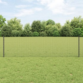 Cerca de Alambre Soldado con 22 Postes en Gris 0.6x50 m de Acero de , Postes de cerca - Ref: Foro24-3336626, Precio: 132,20 €...