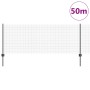 Cerca de alambre soldado con 22 postes en U Gris 0.8x50 m de acero de , Postes de cerca - Ref: Foro24-3336630, Precio: 151,86...