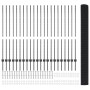 Valla de Alambre Soldado con 44 Postes en Gris 1.4x50 m Acero by , fence posts - Ref: Foro24-3336640, Price: 252,73 €, Discou...