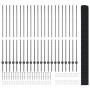 Cerca de Alambre Soldado con 44 Poste U Gris 1.5x50 m Acero by , fence posts - Ref: Foro24-3336645, Price: 270,22 €, Discount: %