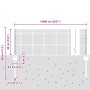 Cerca de Malla Soldada con 44 Postes en Gris 0.4x100 m de Acero by , fence posts - Ref: Foro24-3336647, Price: 184,31 €, Disc...
