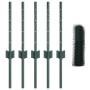 Postes de Cerca 5 pcs U-Channel Verde 40 cm Acero, Cerca Hexagonal Verde 0.4x10 m Acero by , fence posts - Ref: Foro24-333666...