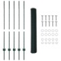 Postes de Cerca 5 pcs U-Channel Verde 120 cm Acero, Cerca Hexagonal Verde 1.2x10 m Acero by , fence posts - Ref: Foro24-33366...