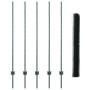 Postes de Cerca 5 pcs U-Channel Verde 140 cm de Acero, Cerca Hexagonal Verde 1.4x10 m de by , fence posts - Ref: Foro24-33366...