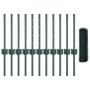 postes de valla 11 pcs U-Channel verde 40 cm acero, Valla Hexagonal verde 0.4x25 m acero by , fence posts - Ref: Foro24-33367...
