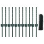 Postes para Cerca 11 pcs U-Channel Verde 40 cm Acero, Cerca Hexagonal Verde 0.4x25 m Acero by , fence posts - Ref: Foro24-333...