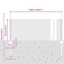 Juego de Cerca de Jardín 2 Piezas Verde Acero con PVC 25 x 0.5 m by , fence posts - Ref: Foro24-3336705, Price: 51,97 €, Disc...