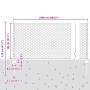 Postes de Cerca 11 pcs Canal U Verde 80 cm Acero, Cerca Hexagonal Verde 0,8x25 m Acero by , fence posts - Ref: Foro24-3336712...
