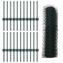 Postes de Cerca 11 pcs U-Channel Verde 40 cm Acero, Cerca Hexagonal Verde 0,4x50 m Acero by , fence posts - Ref: Foro24-33367...