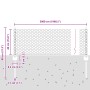Postes de Cerca 11 pcs U-Channel Verde 40 cm Acero, Cerca Hexagonal Verde 0.4x50 m Acero by , fence posts - Ref: Foro24-33367...