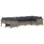 7-piece garden furniture set and gray synthetic rattan cushions by vidaXL, Garden sets - Ref: Foro24-3187302, Price: 514,81 €...