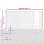 Postes para Cercas 11 pcs U-Channel Verde 80 cm Acero, Cerca Hexagonal Verde 0,8x50 m Acero by , fence posts - Ref: Foro24-33...