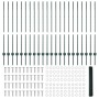 Postes de Cerca 11 pcs Canal U Verde 120 cm Acero, Cerca Hexagonal Verde 1.2x50 m Acero by , fence posts - Ref: Foro24-333675...