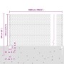Posts de cerca 11 pcs U-Channel Verde 120 cm Acero, Cerca hexagonal Verde 1.2x50 m Acero by , fence posts - Ref: Foro24-33367...