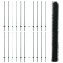 Postes de Cerca 11 pcs U-Channel Verde 150 cm Acero, Cerca Hexagonal Verde 1.5 x 50 m Acero by , fence posts - Ref: Foro24-33...