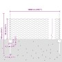 Publicar de Poste 11 pcs U-Channel Verde 60 cm Acero, Cerca Hexagonal Verde 0.5x100 m Acero von , Zaunpfosten - Ref: Foro24-3...