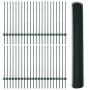 Postes de Cerca 11 pcs U-Channel Verde 100 cm de Acero, Cerca Hexagonal Verde 1x100 m de Acero by , fence posts - Ref: Foro24...