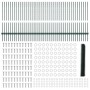 Postes de Valla 11 pcs U-Channel Verde 100 cm Acero, Valla Hexagonal Verde 1x100 m Acero by , fence posts - Ref: Foro24-33367...