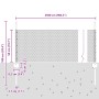 Juego de Cercas de Jardín Juego de 2 Gris Malla de Acero by , fence posts - Ref: Foro24-3336845, Price: 57,40 €, Discount: %