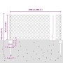 Postes para Vallas 11 pcs U-Channel Gris 60 cm Acero, Valla Hexagonal Gris 0.6x25 m Acero by , fence posts - Ref: Foro24-3336...