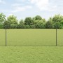 Set de Rejas de Jardín Set de 2 Gris Metal 25 x 1 m Duradero by , fence posts - Ref: Foro24-3336857, Price: 84,24 €, Discount: %