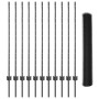 Juego de Cerca de Jardín Juego de 2 Gris Acero Recubierto en Polvo von , Zaunpfosten - Ref: Foro24-3336861, Preis: 92,32 €, R...
