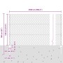 Juego de Cercas de Metal Set de 2 Gris, Negro Metal 25 x 1.2 m by , fence posts - Ref: Foro24-3336863, Price: 95,26 €, Discou...