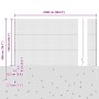 Juego de Vallas de Jardín Conjunto de 2 Gris by , fence posts - Ref: Foro24-3336871, Price: 118,98 €, Discount: %