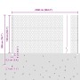 Juego de Vallas de Jardín Set de 2 Gris Metal 25 x 1.5 m von , Zaunpfosten - Ref: Foro24-3336872, Preis: 116,05 €, Rabatt: %