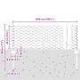 Postes de Cerca 11 pcs U-Channel Gris 40 cm Acero, Cerca Hexagonal Gris 0.4x50 m Acero by , fence posts - Ref: Foro24-3336880...