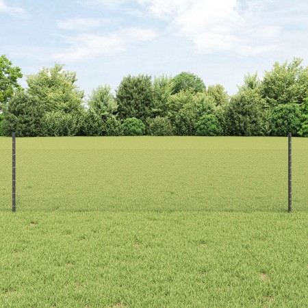 Postes para Cerca 11 pcs U-Channel Gris 60 cm Acero, Cerca Hexagonal Gris 0.5x50 m Acero by , fence posts - Ref: Foro24-33368...