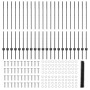Posts para Cerca 22 pcs U-Channel Gris 120 cm Acero, Cerca Hexagonal Gris 1.2x50 m Acero by , fence posts - Ref: Foro24-33369...