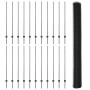 Posts de Cerca 22 pcs U-Channel Gris 140 cm Acero, Cerca Hexagonal Gris 1.4x50 m Acero by , fence posts - Ref: Foro24-3336902...