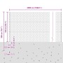 Postes de Cerca 22 piezas U-Channel Gris 150 cm Acero, Cerca Hexagonal Gris 1.5x50 m Acero by , fence posts - Ref: Foro24-333...