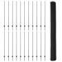 Postes de Cerca 22 pcs U-Channel Gris 160 cm Acero, Cerca Hexagonal Gris 1.6x50 m Acero by , fence posts - Ref: Foro24-333691...