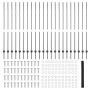 Postes de Cerca 22 pcs U-Channel Gris 160 cm Acero, Cerca Hexagonal Gris 1.6x50 m Acero by , fence posts - Ref: Foro24-333691...