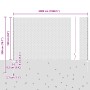 Postes de Cerca 22 pcs U-Channel Gris 160 cm Acero, Cerca Hexagonal Gris 1.6x50 m Acero by , fence posts - Ref: Foro24-333691...