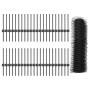 Postes de Cerca 11 pcs U-Channel Gris 40 cm Acero, Cerca Hexagonal Gris 0.4x100 m Acero by , fence posts - Ref: Foro24-333691...