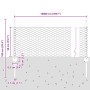 Postes de Valla 11 pcs U-Channel Gris 60 cm Acero, Valla Hexagonal Gris 0.5x100 m Acero by , fence posts - Ref: Foro24-333691...