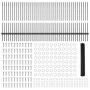 Poste de Valla 22 pcs U-Channel Gris 100 cm Acero, Valla Hexagonal Gris 1x100 m Acero by , fence posts - Ref: Foro24-3336929,...